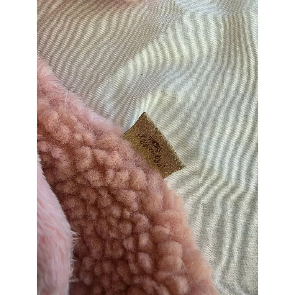 New Itzy Ritzy Pink Bunny Lovey Security Blanket with Teether Toy - NWOT